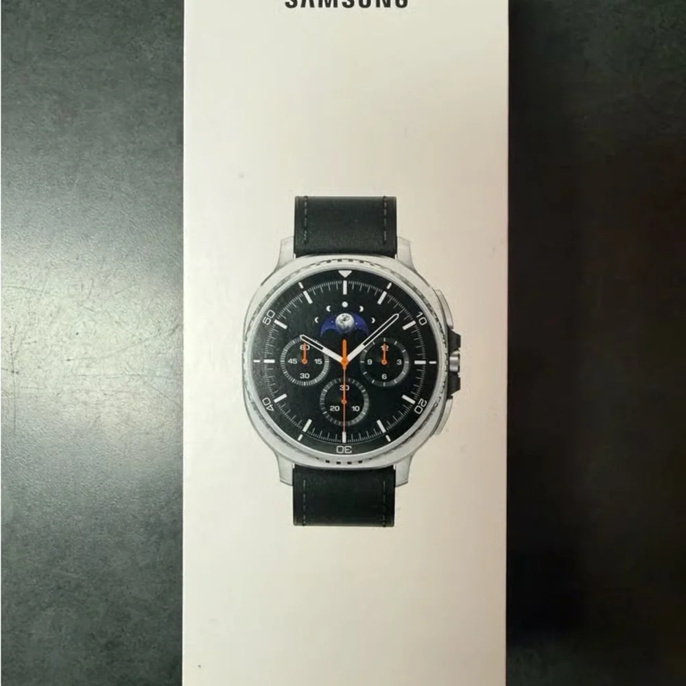 Samsung Black and Orange Smartwatch